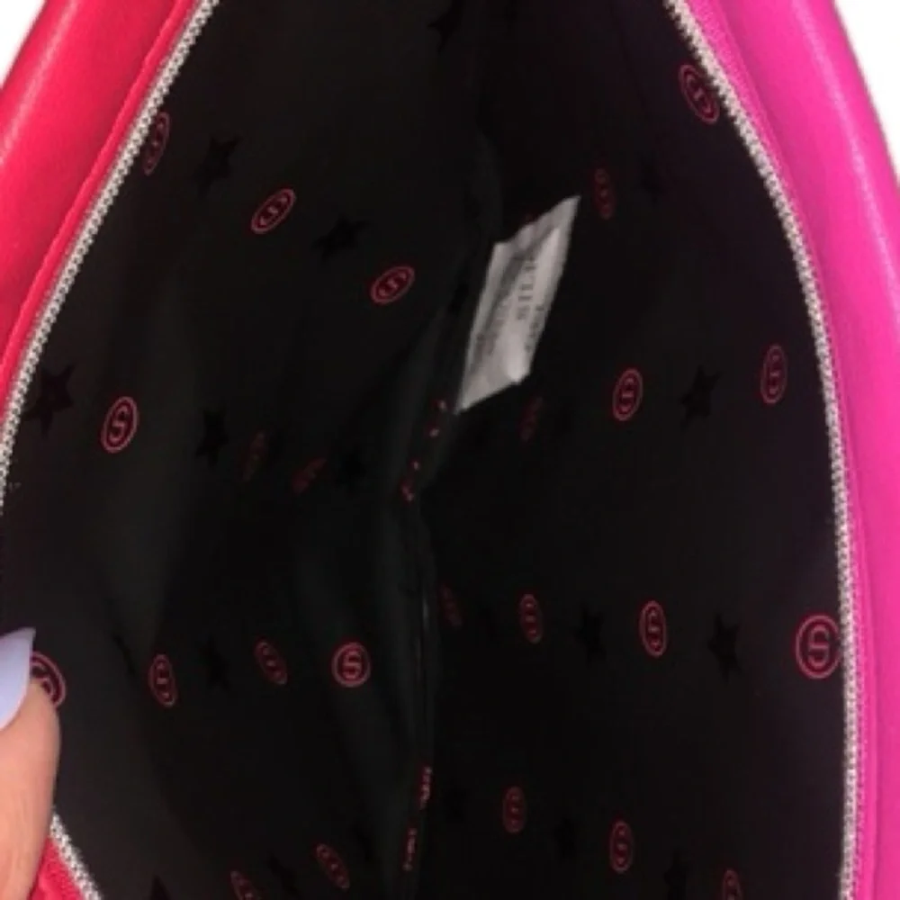 Dior Logo Red & Pink Cosmetic Trousse clutch NWT Christian Dior